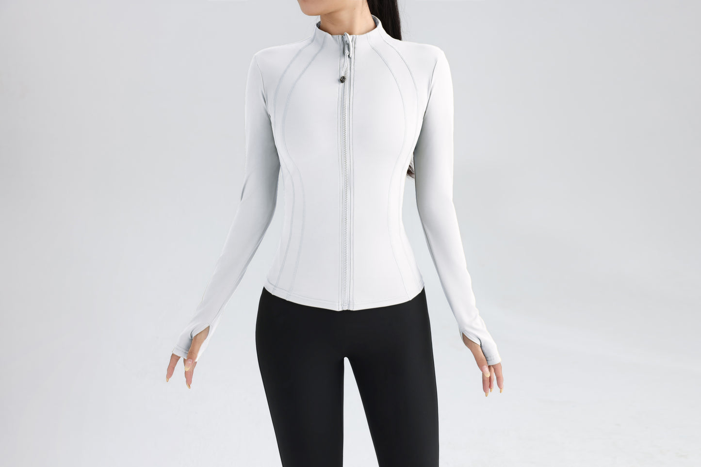 Women`s Slim Fit Long-Sleeve Sports Jacket-Quick-Dry Training & Running Top